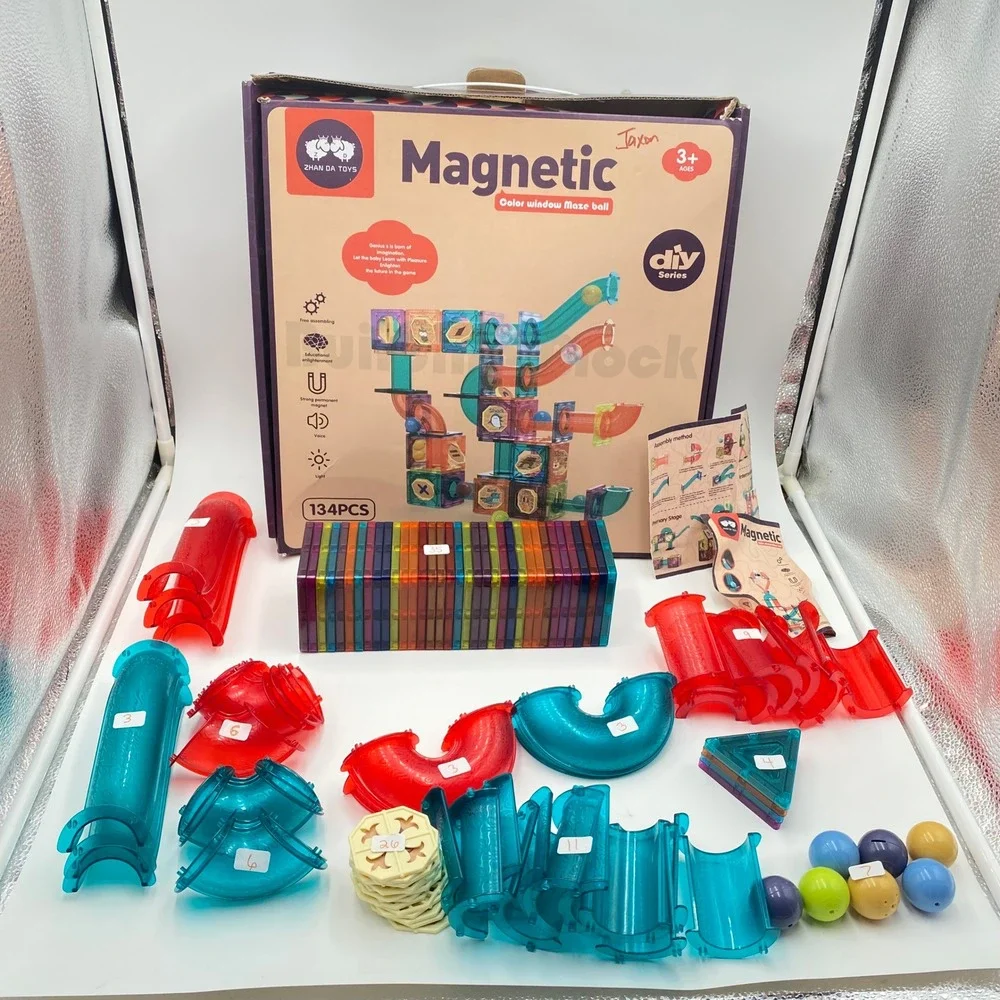 Zhan Da Toys Magnetic Color‎ Window Maze Ball Building Blocks Set Not Complete